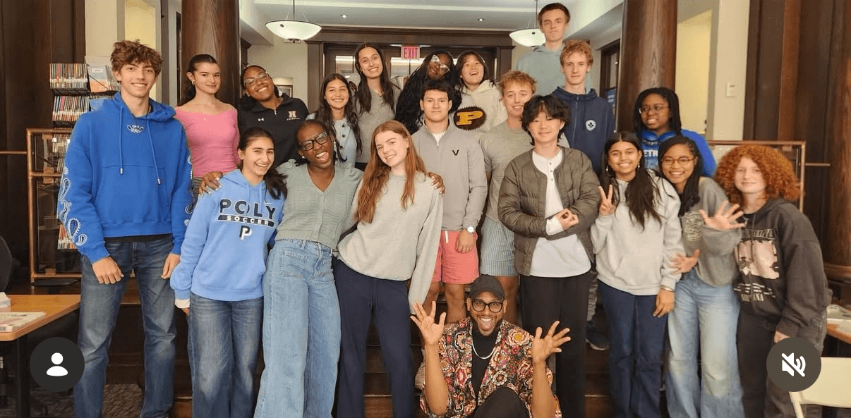 Pollyanna participants gathered together at a school event